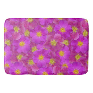 Wild Rose Seamless Pattern Bath Mat