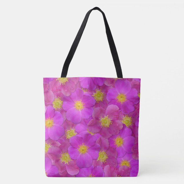 Wild Rose Seamless Pattern Tote Bag (Front)