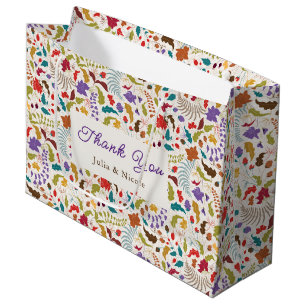 Wild Rose Woods Exotic Flower Garden Wedding Large Gift Bag