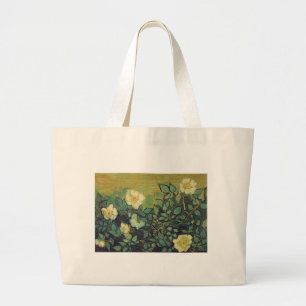Wild Roses, 1890, Vincent van Gogh Large Tote Bag