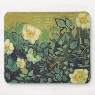 Wild Roses,1890. Vincent van Gogh. Mouse Pad