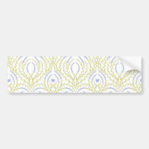 Wild roses and butterflies /pink/pale green/yellow bumper sticker
