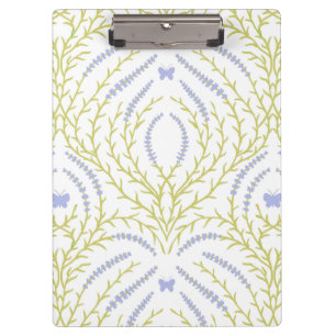 Wild roses and butterflies /pink/pale green/yellow clipboard