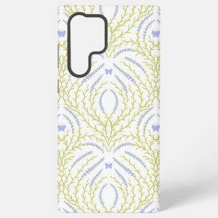 Wild roses and butterflies /pink/pale green/yellow samsung galaxy case
