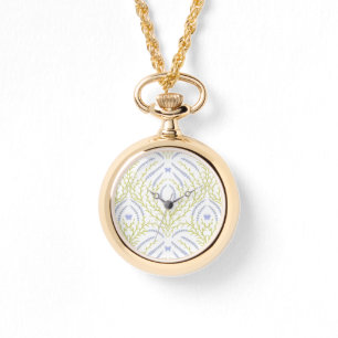 Wild roses and butterflies /pink/pale green/yellow watch