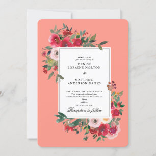 Wild Roses and Desert Flower  Invitation
