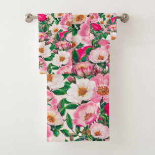 Wild Roses Bath Towel Set
