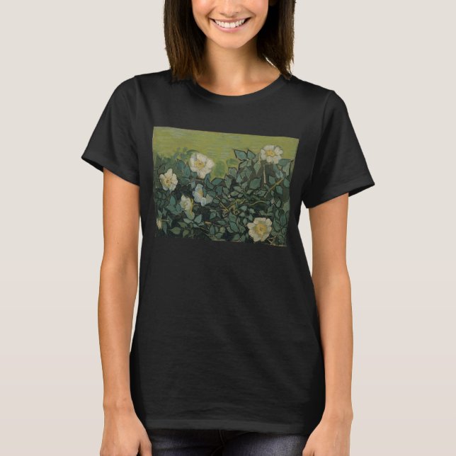 Wild Roses by Vincent van Gogh T-Shirt (Front)