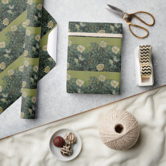 Wild Roses by Vincent van Gogh Wrapping Paper