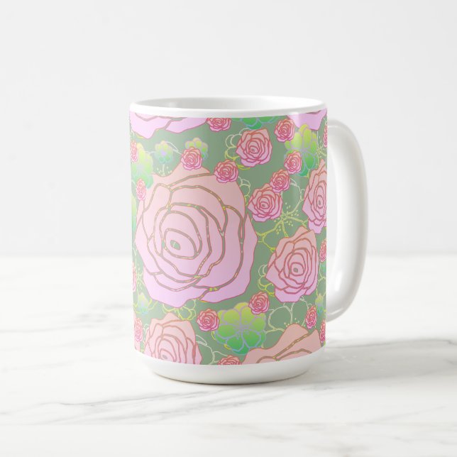 Wild Roses Coffee Mug (Front Right)