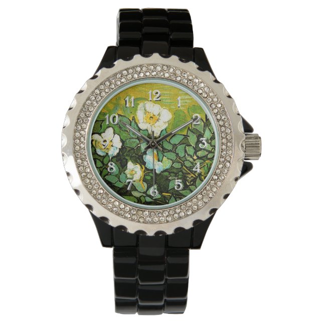 Wild Roses, famous painting by Van Gogh Watch (Front)