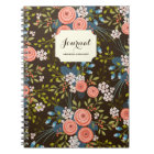 Wild Roses Floral Garden Personalised Notebook