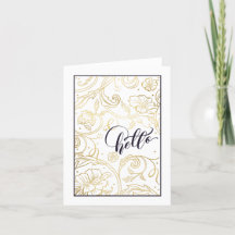 Wild Roses Folded Greeting Card