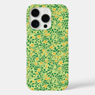 Wild roses in yellow and green iPhone 16 pro case