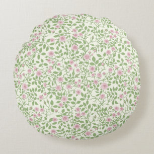 Wild roses round cushion