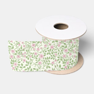 Wild roses satin ribbon