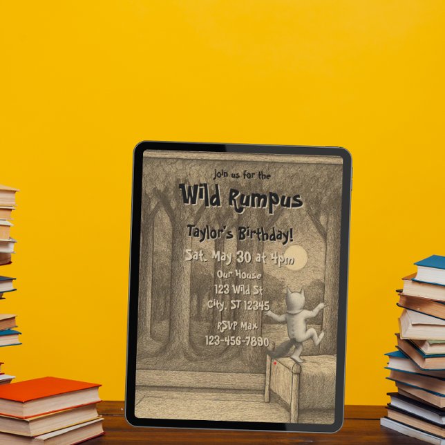 Wild Rumpus Birthday Invitation (Creator Uploaded)