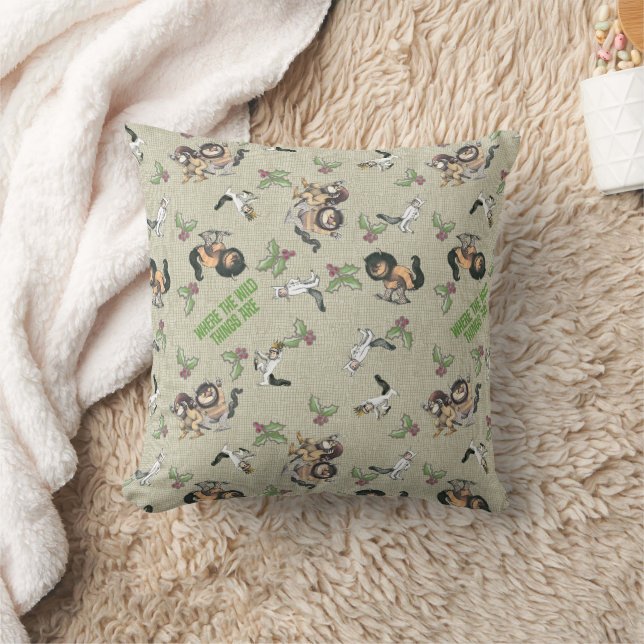 Wild Rumpus Holiday Pattern Cushion (Blanket)