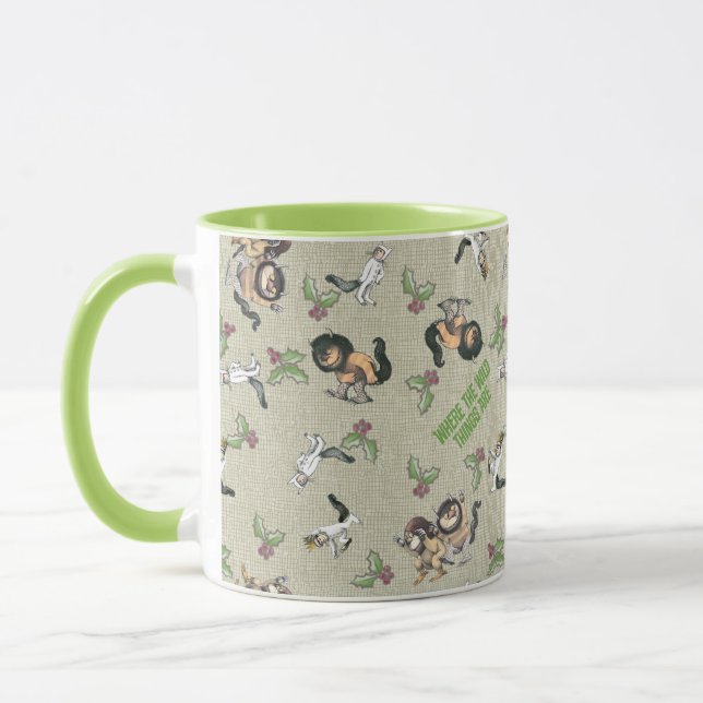 Wild Rumpus Holiday Pattern Mug (Left)