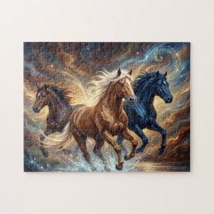 Wild Running Horses Jigsaw Puzzle