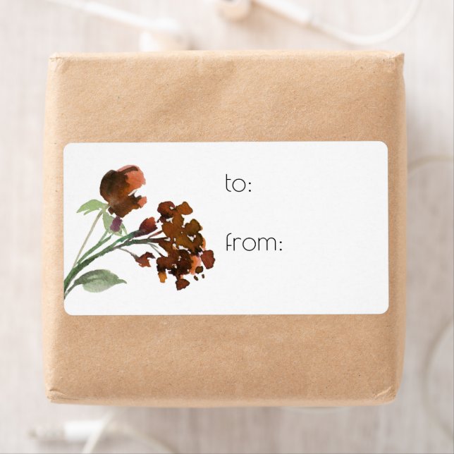 Wild Rustic Flowers | Burnt Orange Bohemian Custom (Insitu)