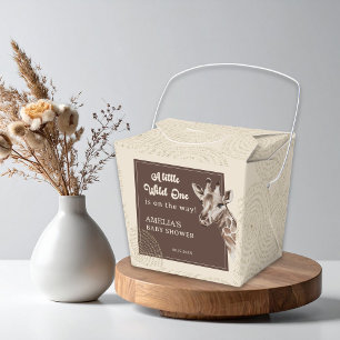 Wild Safari Animal Baby Shower Favour Box