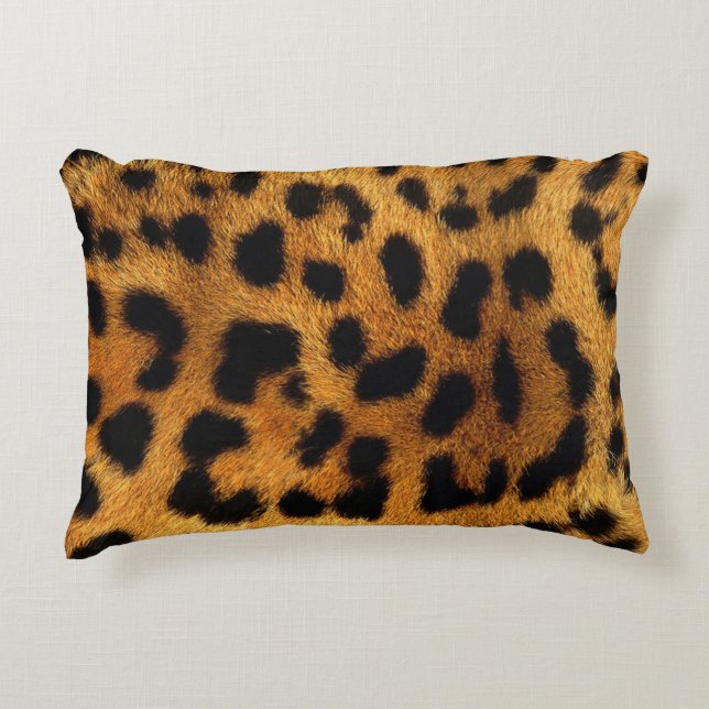 wild Safari animal cheetah girly leopard print Decorative Cushion (Front)