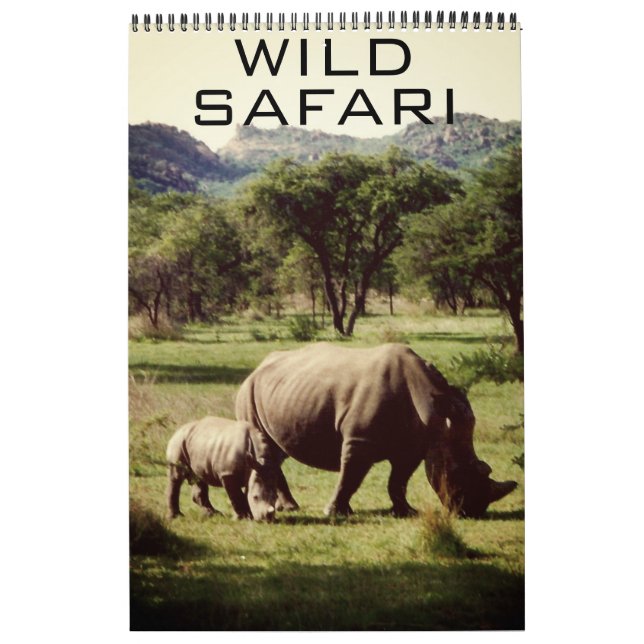 wild safari calendar (Cover)