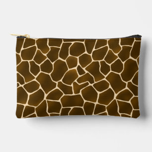 Wild Safari Natural Giraffe Print Accessory Pouch