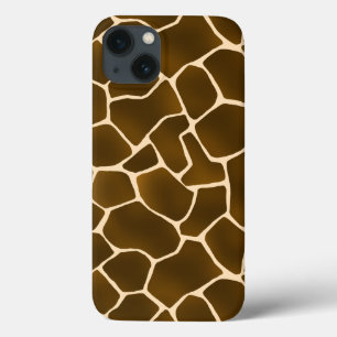 Wild Safari Natural Giraffe Print iPhone 13 Case