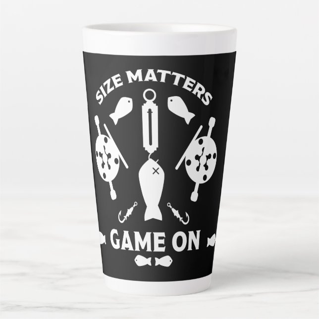 Wild Salmon Fishing Latte Mug (Front)