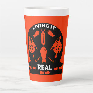 Wild Salmon Fishing Latte Mug