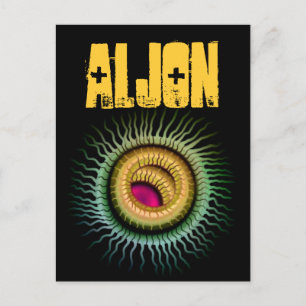 Wild Sci Fi Eye and Custom Name V02A Postcard