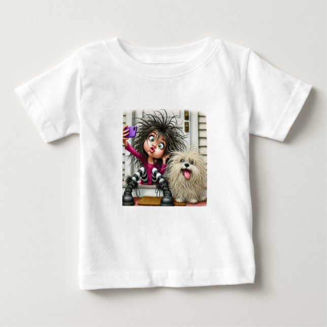 "Wild Selfie Fun Kid’s T-Shirt" Baby T-Shirt (Front)