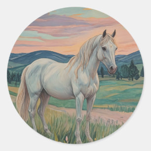 Wild Serenade Classic Round Sticker