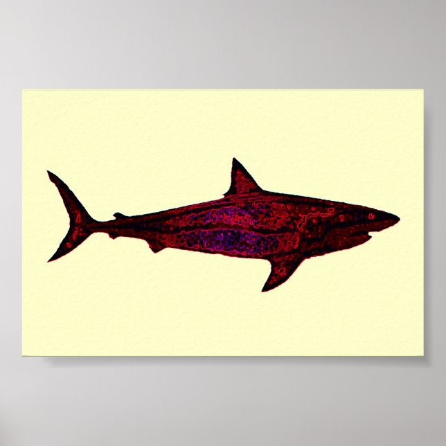 Wild shark for walls poster (Front)
