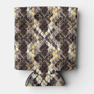 Wild Skin Watercolor Seamless Pattern Can Cooler