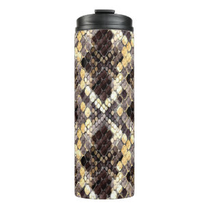 Wild Skin Watercolor Seamless Pattern Thermal Tumbler