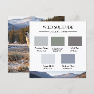 Wild Solitude Colour Palette Card
