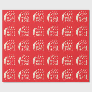 Wild Soul Feather Bird Nature Design Wrapping Paper