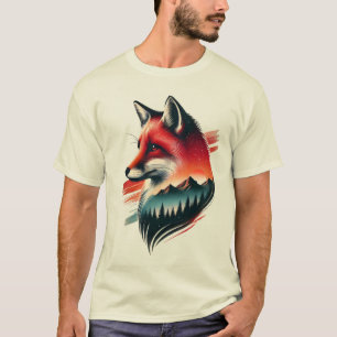 Wild Spirit Fox - Nature-Inspired Artistic T-Shirt