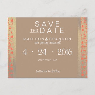 Wild Spirit Save the Date Announcement Postcard