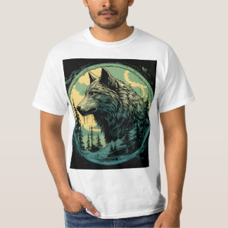Wild Spirit Wolf T-Shirt – Forest Wilderness Anima
