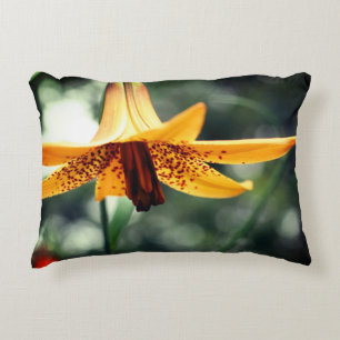 Wild Spotted Canadian Lily Flower Decorative Cushion