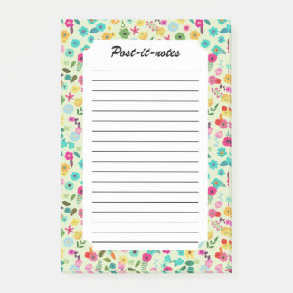 Wild Spring Blossoms Meadow Post-it Notes