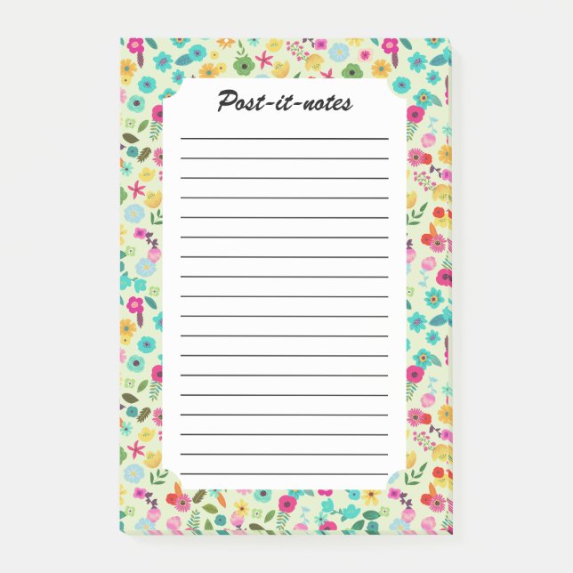 Wild Spring Blossoms Meadow  Post-it Notes (Front)