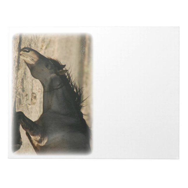 Wild Stallion Rolling Notepad (Front)