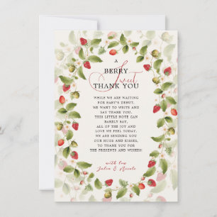 WILD STRAW BERRY SWEET BABY SHOWER INVITATION