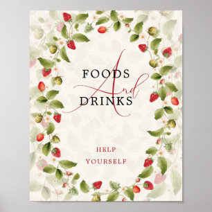 WILD STRAW BERRY SWEET BABY SHOWER SIGN