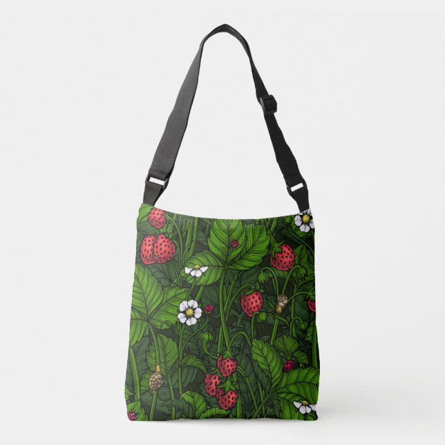 Wild strawberries crossbody bag (Front)